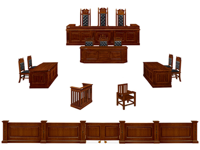 法庭辦公家具 法官臺、書記臺與審判臺的全套配置解析